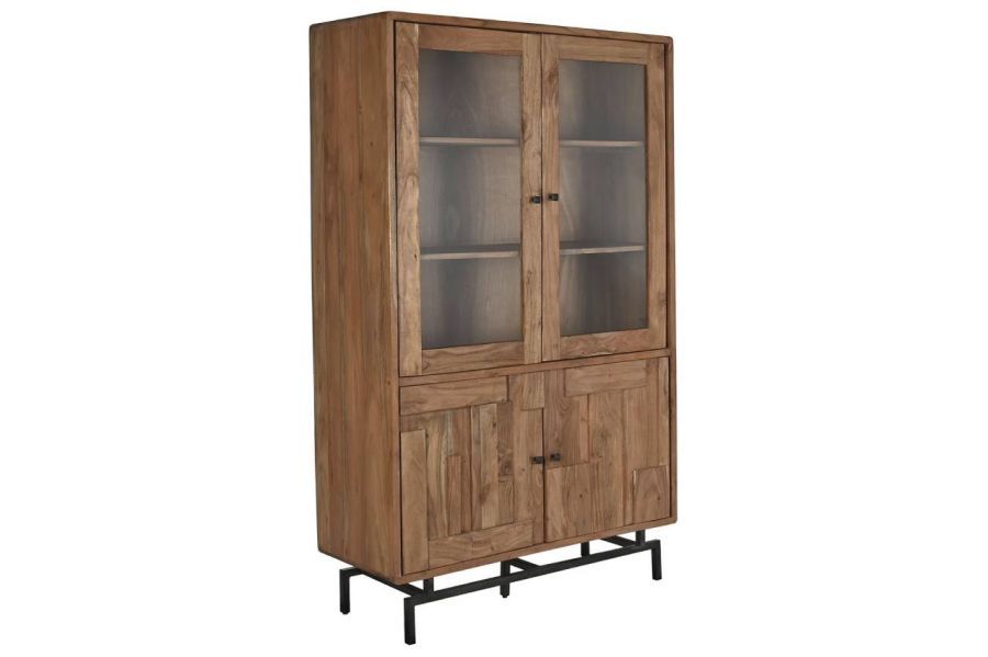 Komoda drewniana witryna Geometric - Item International