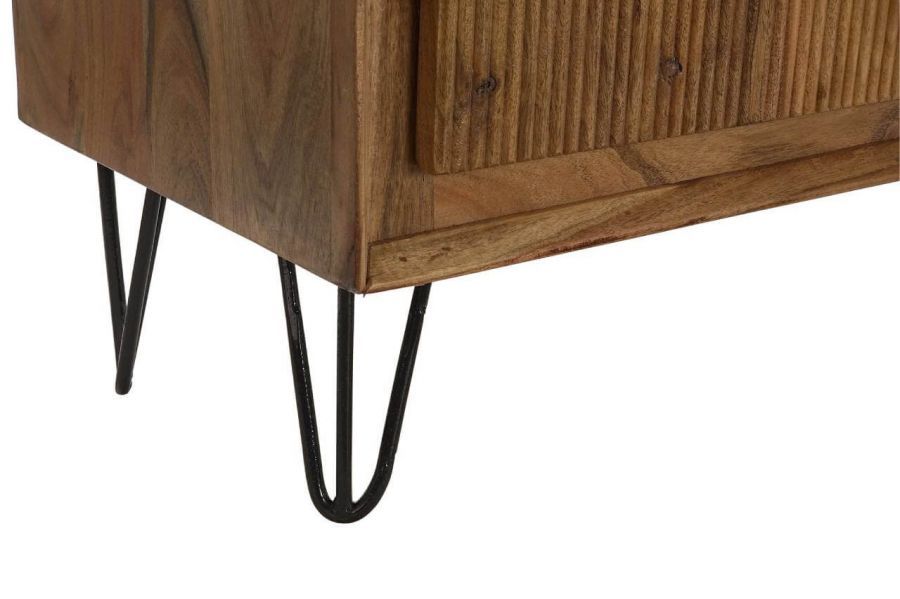 Komoda drewniana witryna Retro look drewno akacjowe - Item International