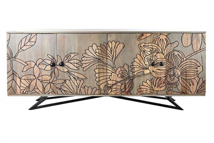 Komoda Flowers drewno mango - Item International