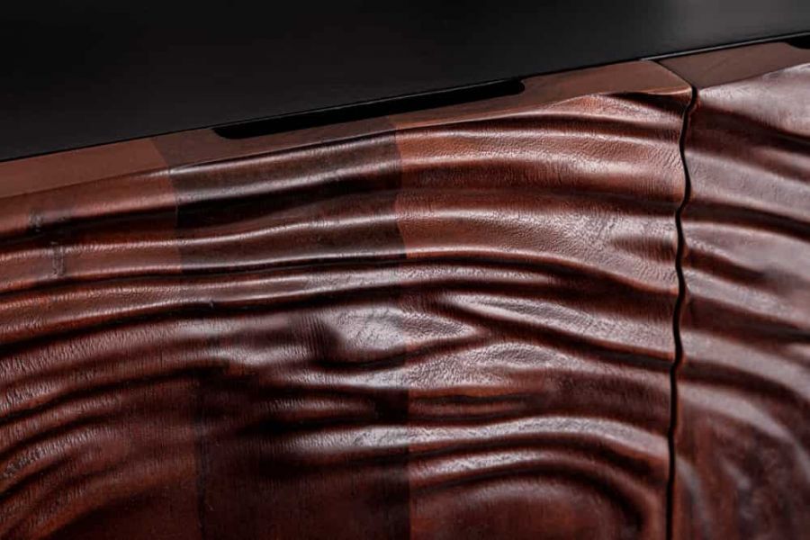 Komoda Fluid 175 cm brązowa z drewna akacjowego  - Invicta Interior