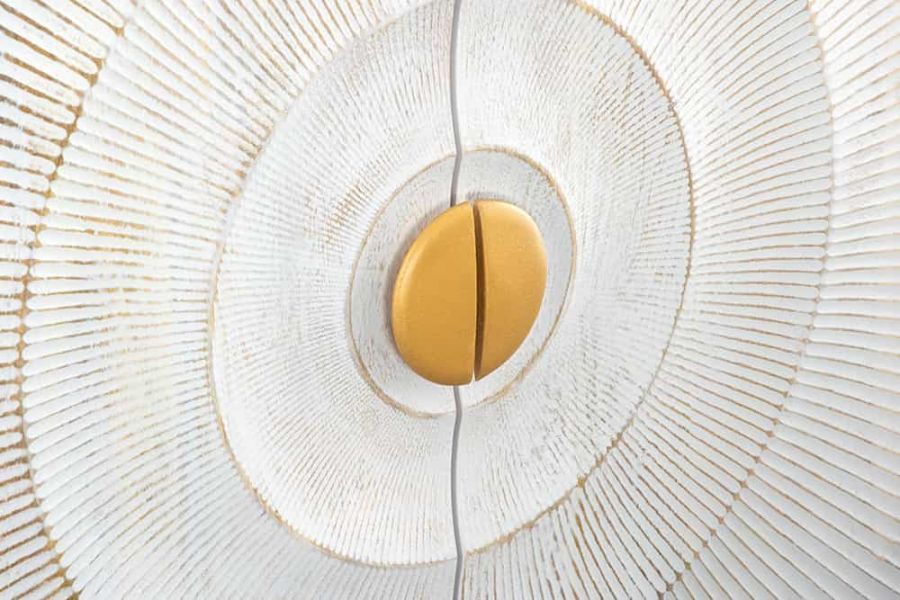 Komoda Golden Sunset drewniana mango biała 180 cm - Invicta Interior