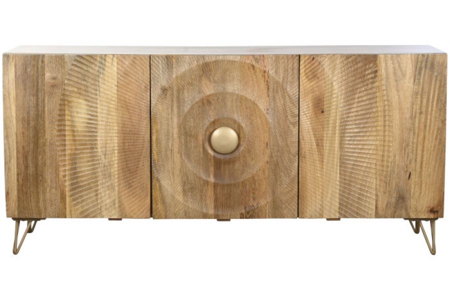 Komoda Golden Sunset drewniana mango brązowa 160 cm - Item International