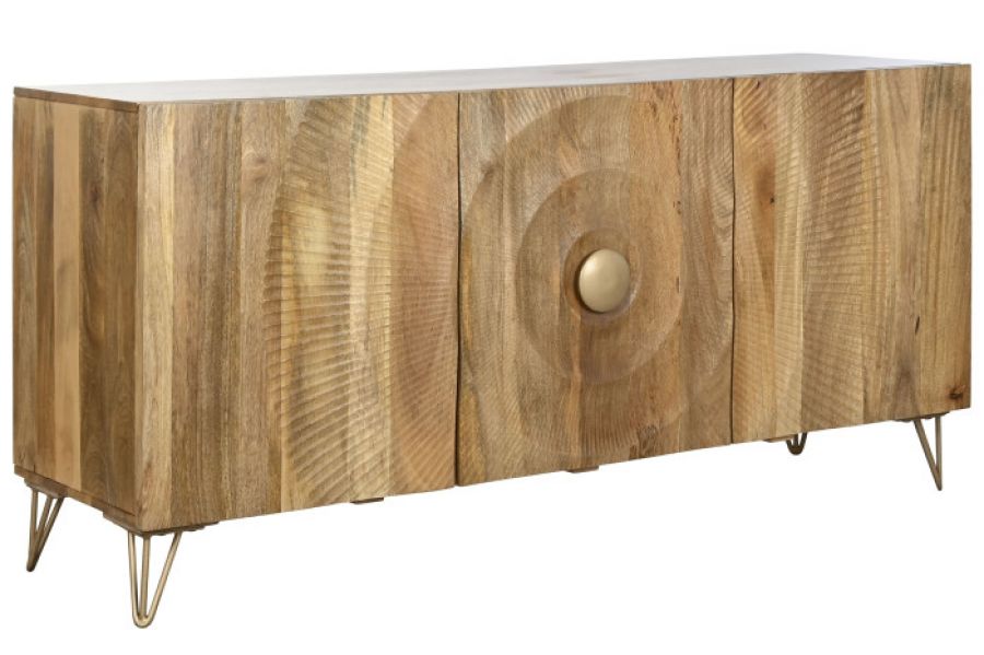 Komoda Golden Sunset drewniana mango brązowa 160 cm - Item International