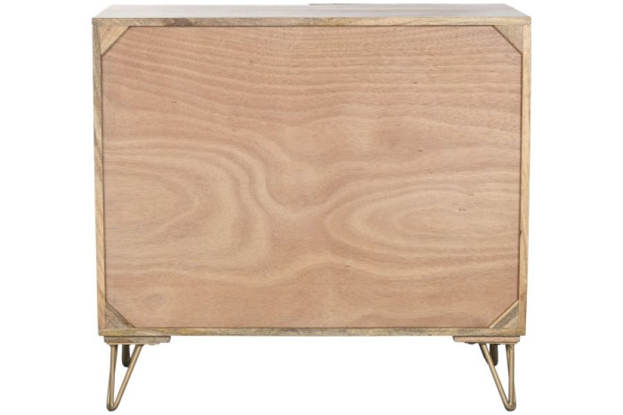 Komoda Golden Sunset drewniana mango brązowa 80 cm - Item International