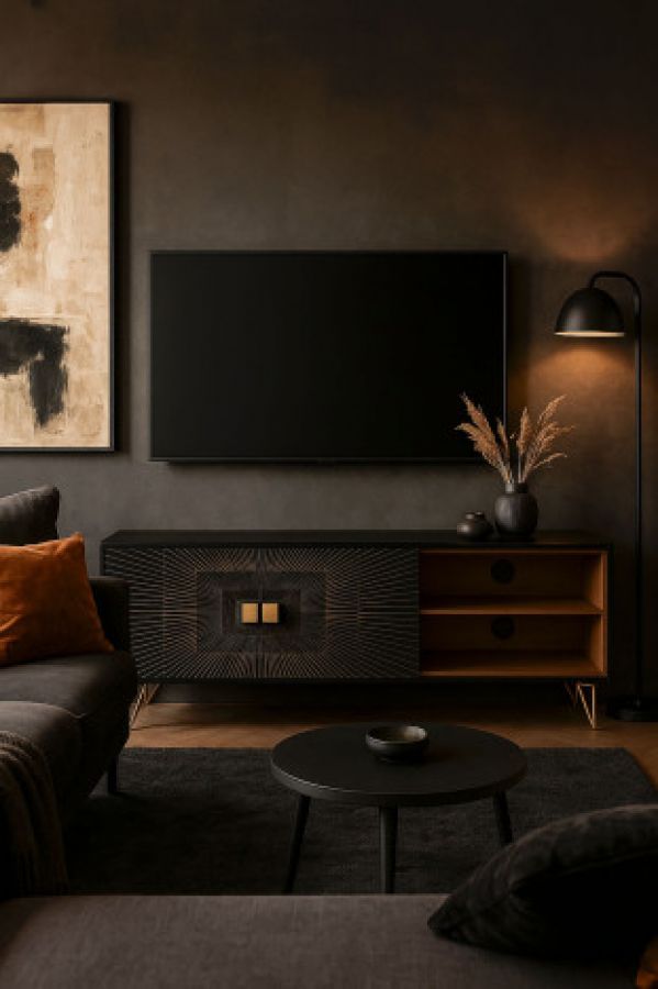 Komoda Golden Sunset Shape RTV drewniana mango - Item International