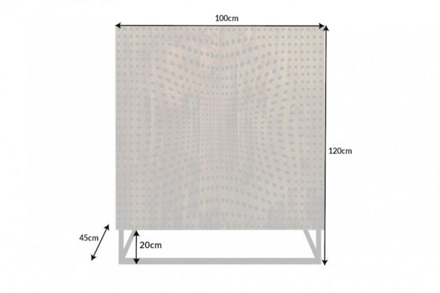 Komoda Illusion 120cm drewno mango - Invicta Interior
