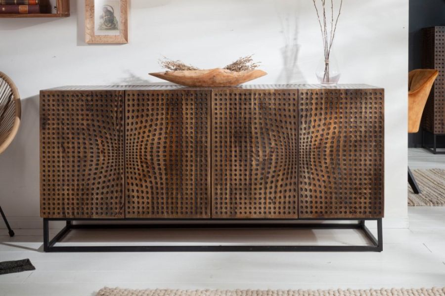 Komoda Illusion 160cm drewno mango - Invicta Interior