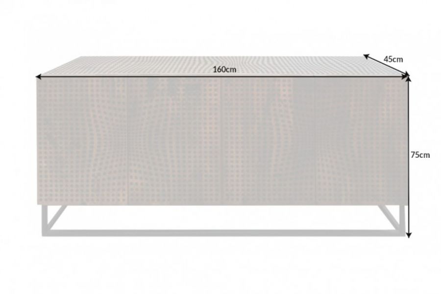 Komoda Illusion 160cm drewno mango - Invicta Interior