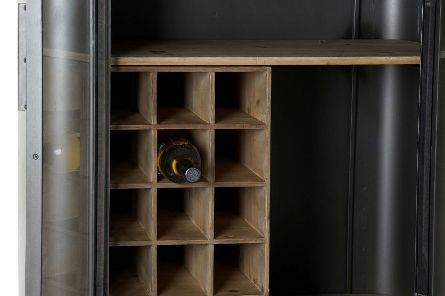 Komoda industrialna regał na wino Project Loft wrapped