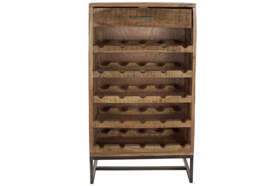 Komoda Iron Craft regał drewniany na wino - Item International