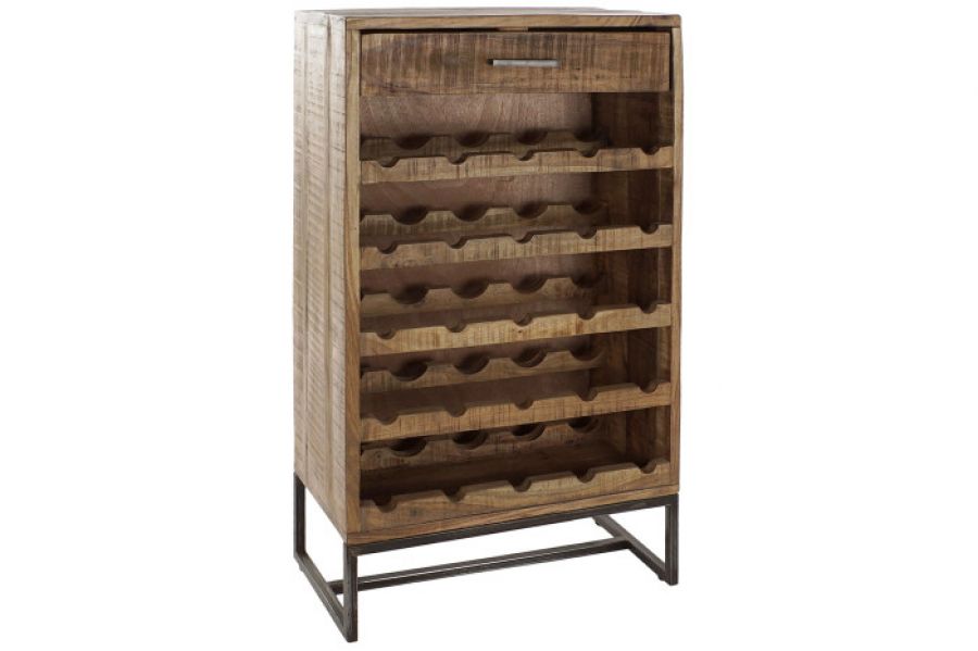 Komoda Iron Craft regał drewniany na wino - Item International