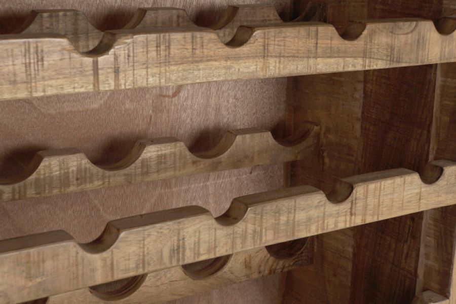 Komoda Iron Craft regał drewniany na wino - Item International