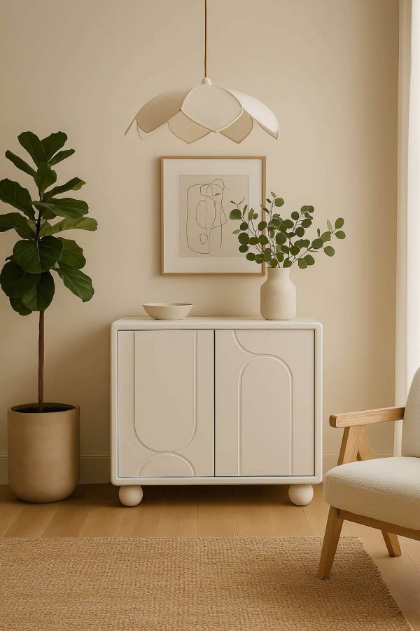Komoda Japandi 3D ivory 80 cm - Item International