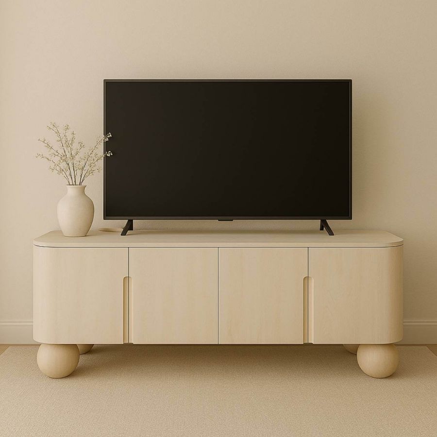 Komoda Japandi RTV pod TV na nogach kulach - Item International