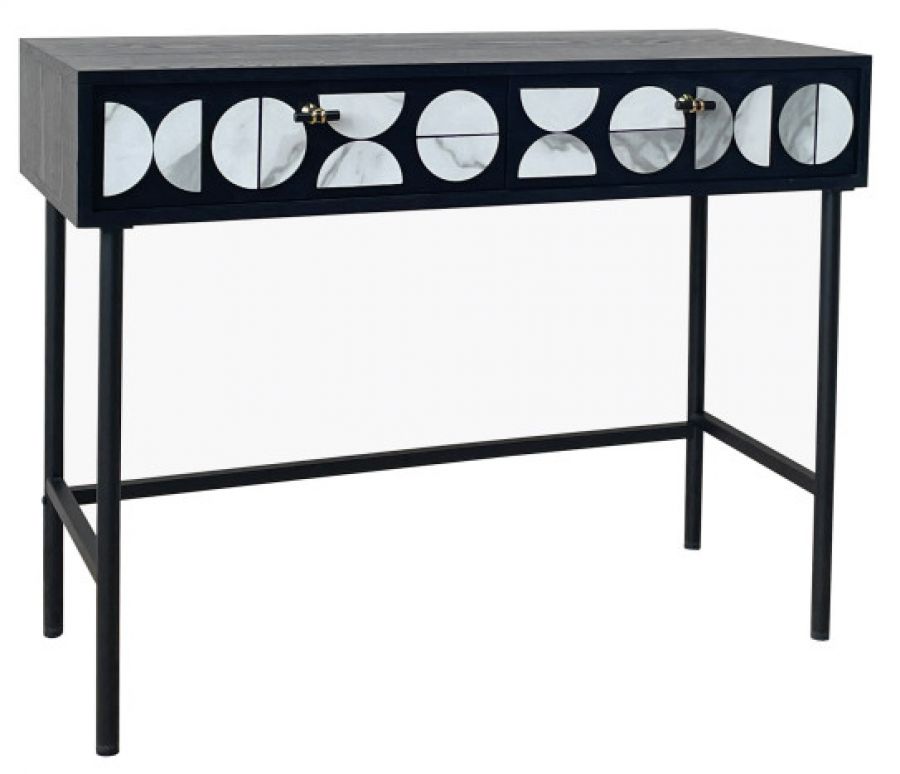 Komoda konsola Modern marmur czarna - Item International