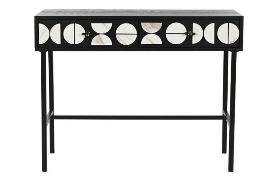 Komoda konsola Modern marmur czarna - Item International