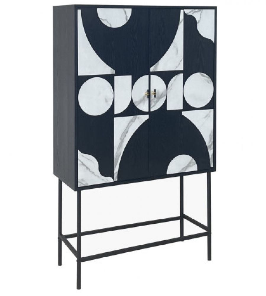 Komoda Modern marmur czarna high - Item International
