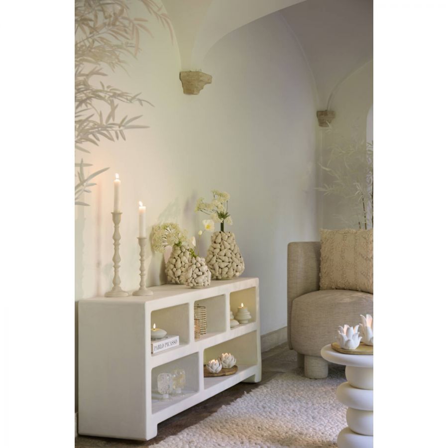 Komoda Nahura w sylu Japandi kremowa 140 cm  - Light & Living