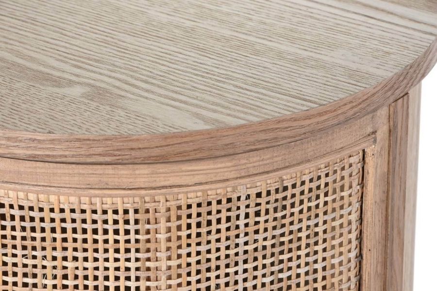 Komoda okrągła Passion z plecionką wiedeńską 80 cm - Item International