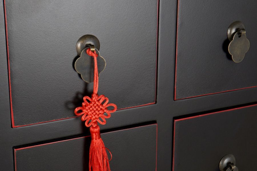 Komoda orientalna Spirit czarna 100 cm - Item International