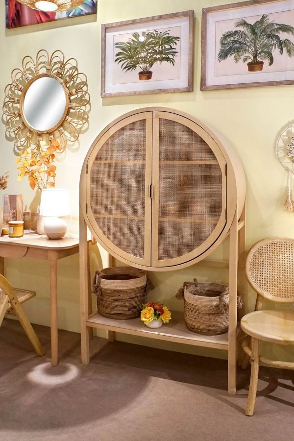 Komoda rattanowa boho Scandi - Item International