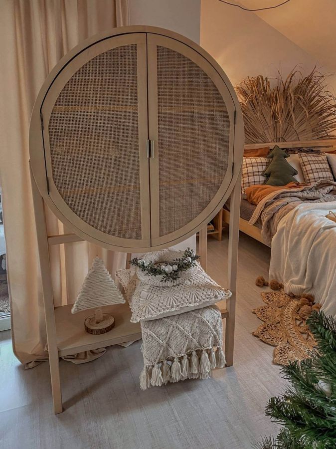 Komoda rattanowa boho Scandi - Item International