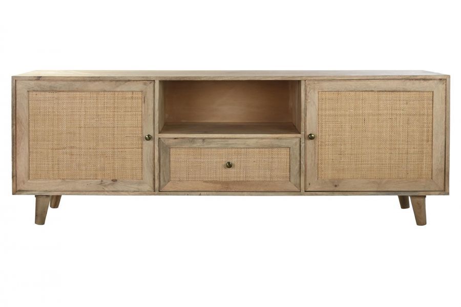Komoda rattanowa drewno mango szafka RTV pod TV - Item International