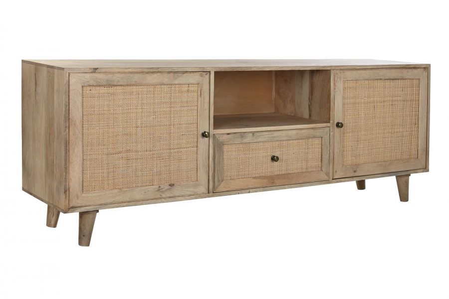 Komoda rattanowa drewno mango szafka RTV pod TV - Item International