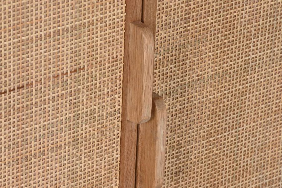 Komoda rattanowa Modern Lounge z drewna dębowego 180 cm - Item International