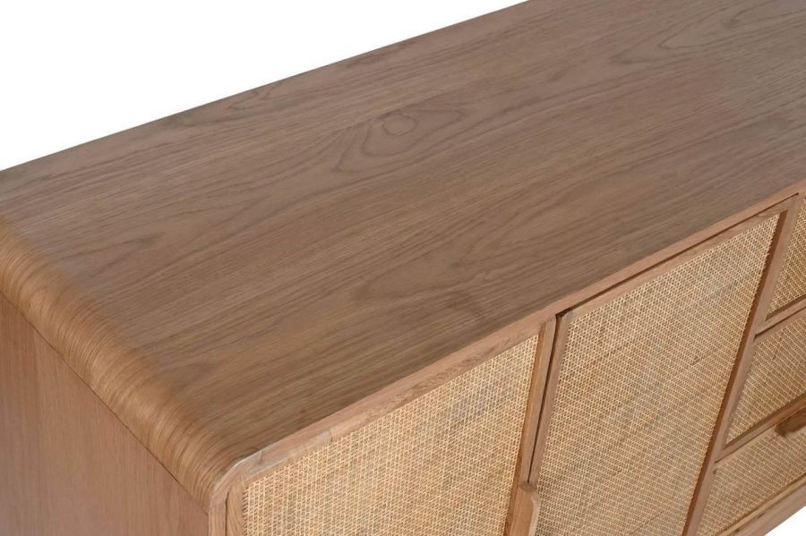 Komoda rattanowa Modern Lounge z drewna dębowego 180 cm - Item International