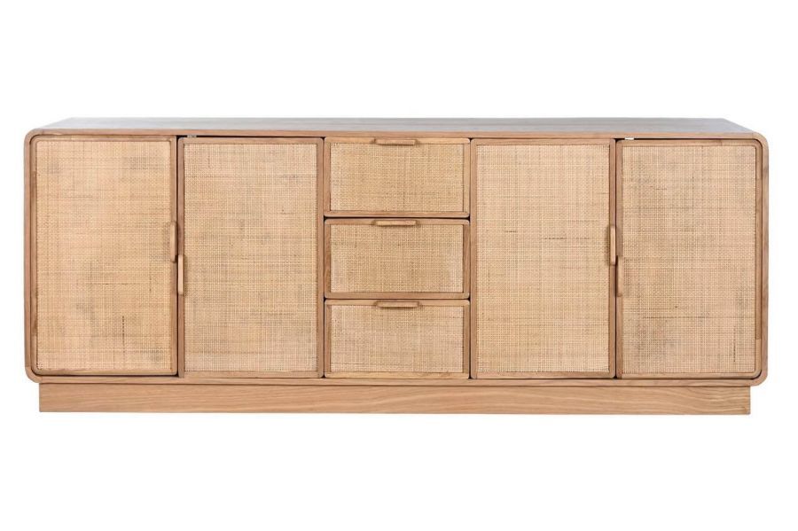 Komoda rattanowa Modern Lounge z drewna dębowego 180 cm - Item International