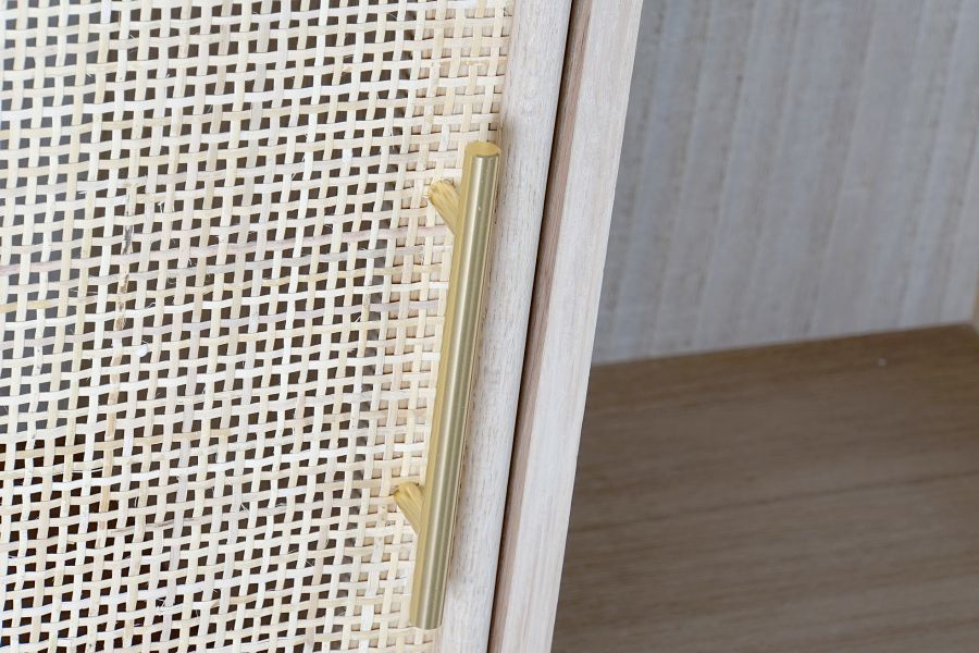 Komoda rattanowa regał Rotin z plecionką wiedeńską - Item International