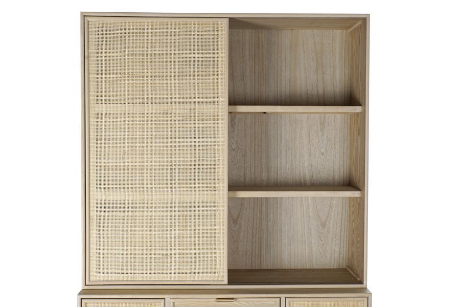 Komoda rattanowa Rotin z plecionką wiedeńską 196 cm - Item International