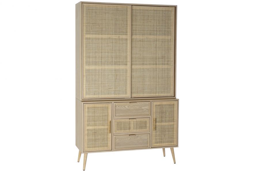 Komoda rattanowa Rotin z plecionką wiedeńską 196 cm - Item International