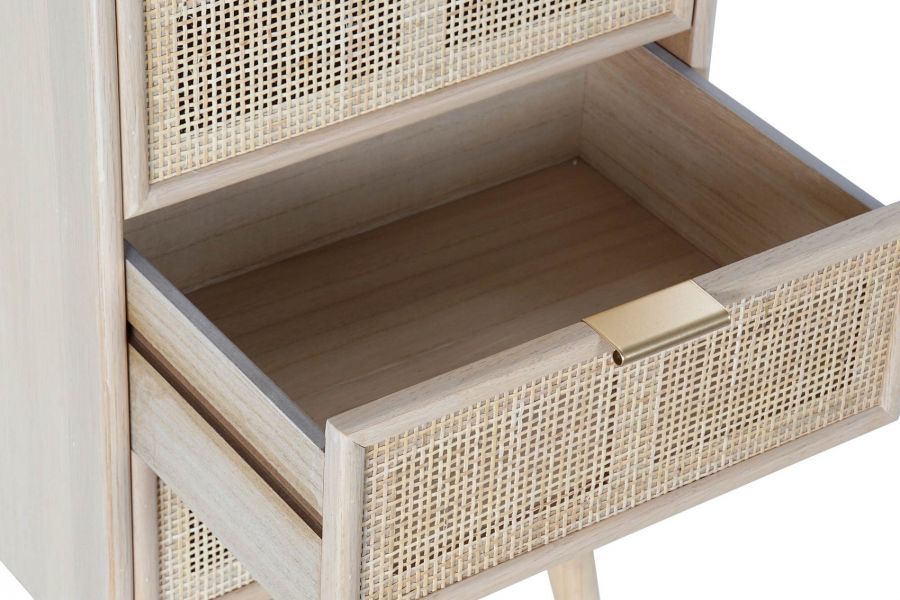 Komoda rattanowa Rotin z plecionką wiedeńską 5 szuflad - Item International