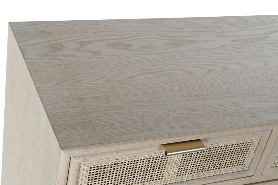 Komoda rattanowa Rotin z plecionką wiedeńską 80 cm - Item International