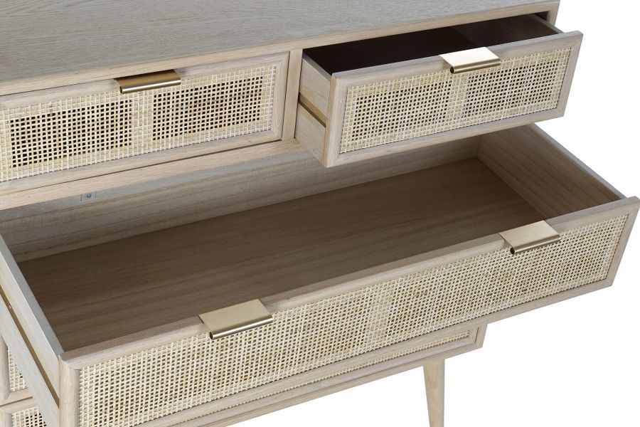 Komoda rattanowa Rotin z plecionką wiedeńską 80 cm - Item International