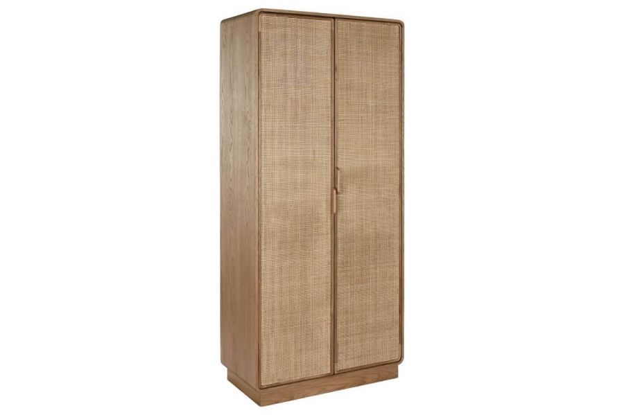 Komoda rattanowa szafa Modern Lounge z drewna dębowego - Item International