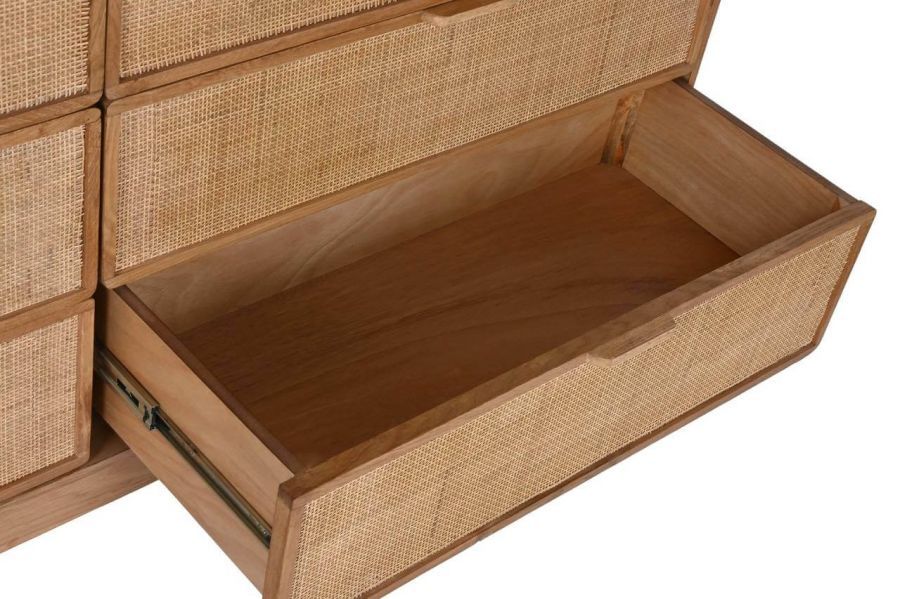 Komoda rattanowa z szufladami Modern Lounge z drewna dębowego - Item International