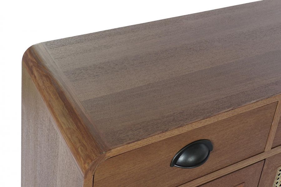 Komoda Retro brązowa z plecionką wiedeńską - Item International