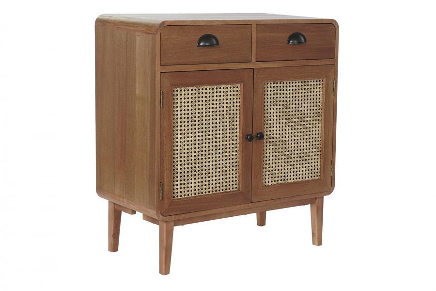 Komoda Retro brązowa z plecionką wiedeńską - Item International