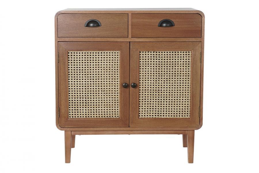Komoda Retro brązowa z plecionką wiedeńską - Item International