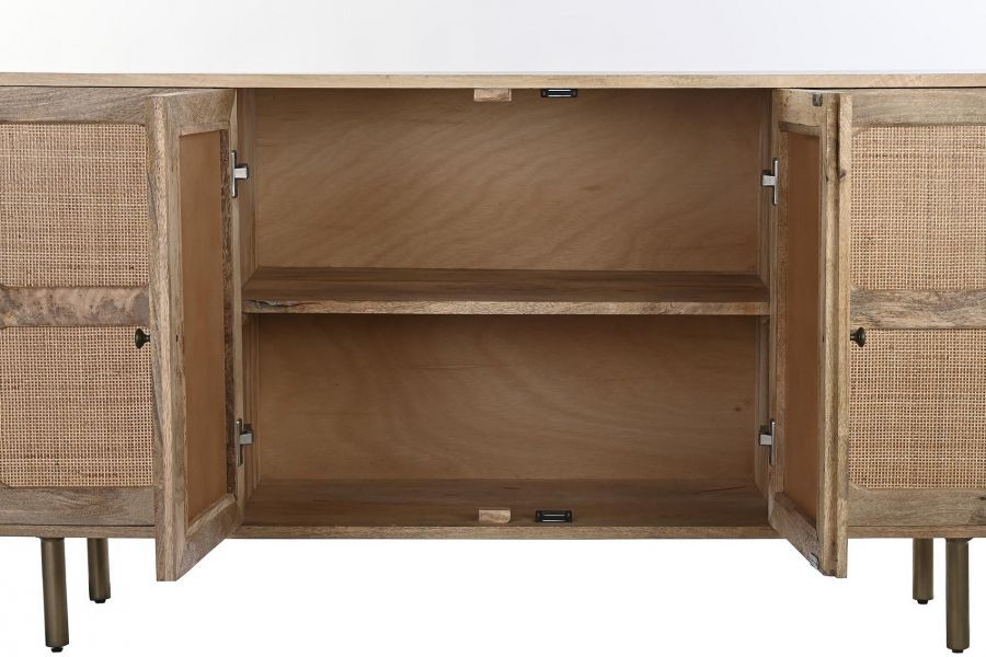 Komoda Retro rattanowa drewno mango Squares - Item International
