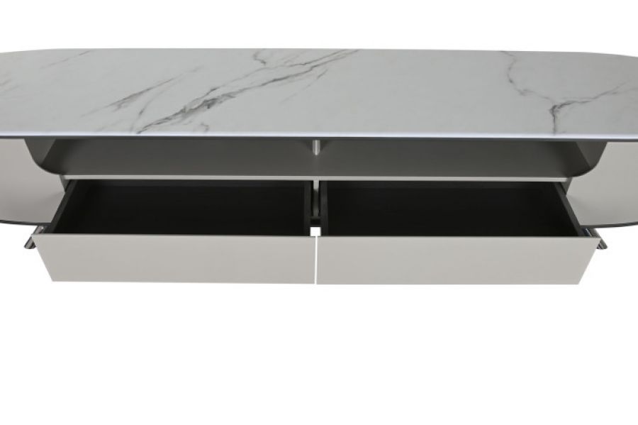 Komoda RTV Aurora z marmurowym blatem - Item International