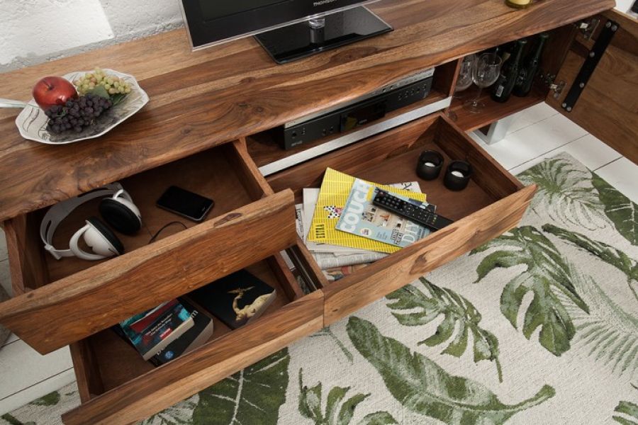Komoda RTV pod TV Mammut drewno sheesham - Invicta Interior