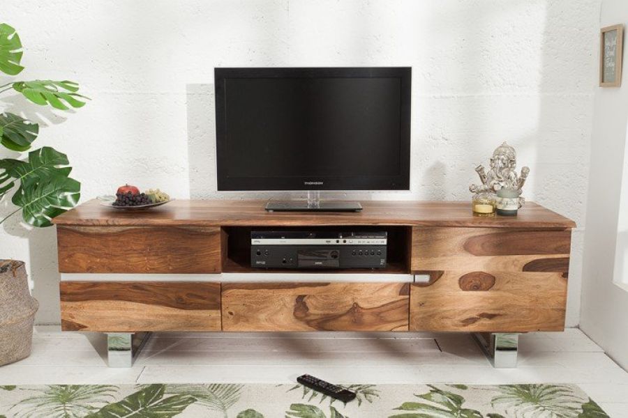Komoda RTV pod TV Mammut drewno sheesham - Invicta Interior