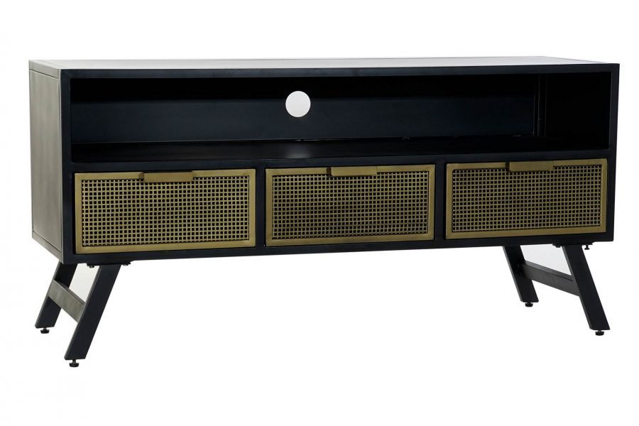 Komoda RTV pod TV retro vintage złota  - Item International