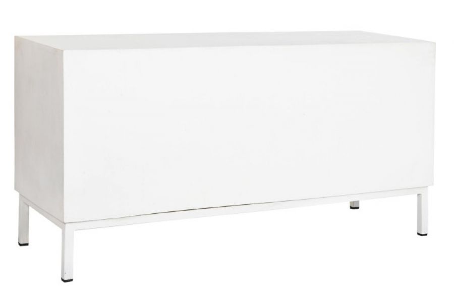 Komoda RTV White Riviera z drewna mango - Item International