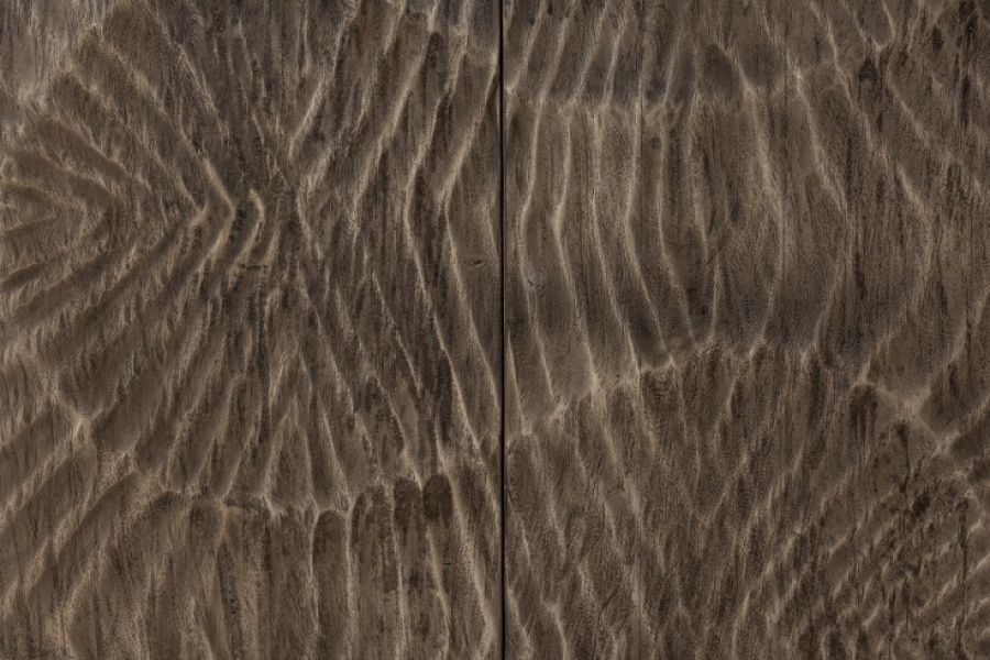 Komoda Scorpion 100cm drewno akacjowe szara - Invicta Interior
