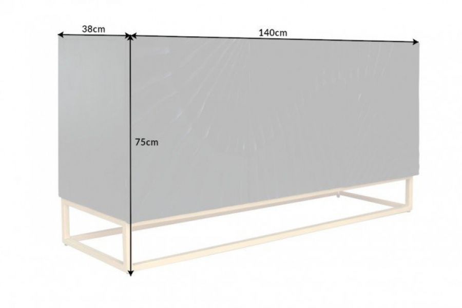 Komoda Scorpion drewno mango 140cm - Invicta Interior